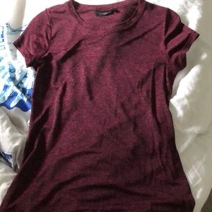 Maroon activewear T-shirt